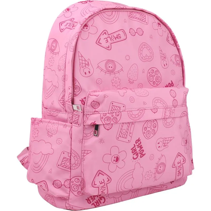 Reppu Miny vaaleanpunainen printti