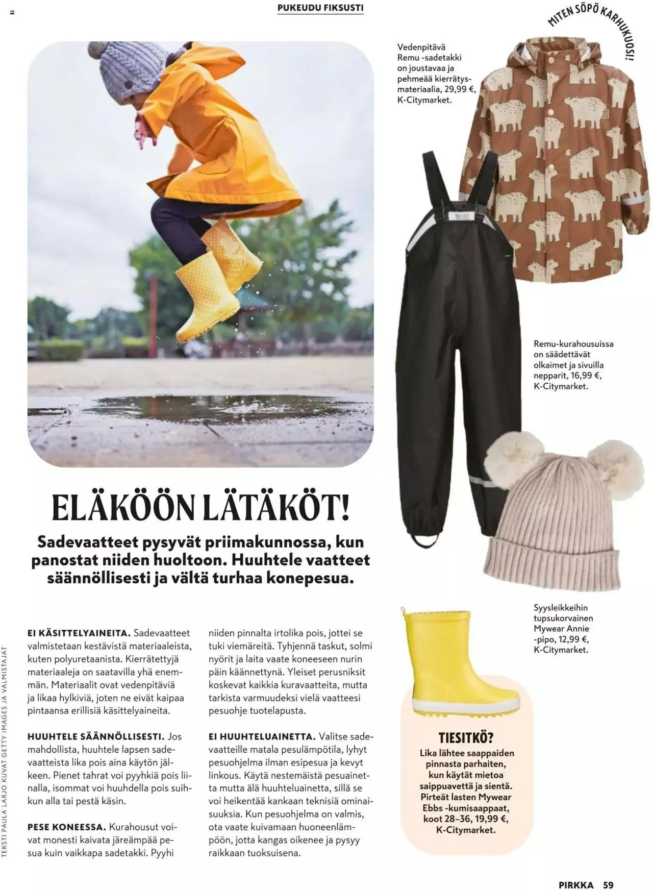 K-Market tarjoukset Pirkka 9/2023 voimassa alkaen 30. elokuuta - 3. lokakuuta 2023 - Tarjouslehti sivu 59