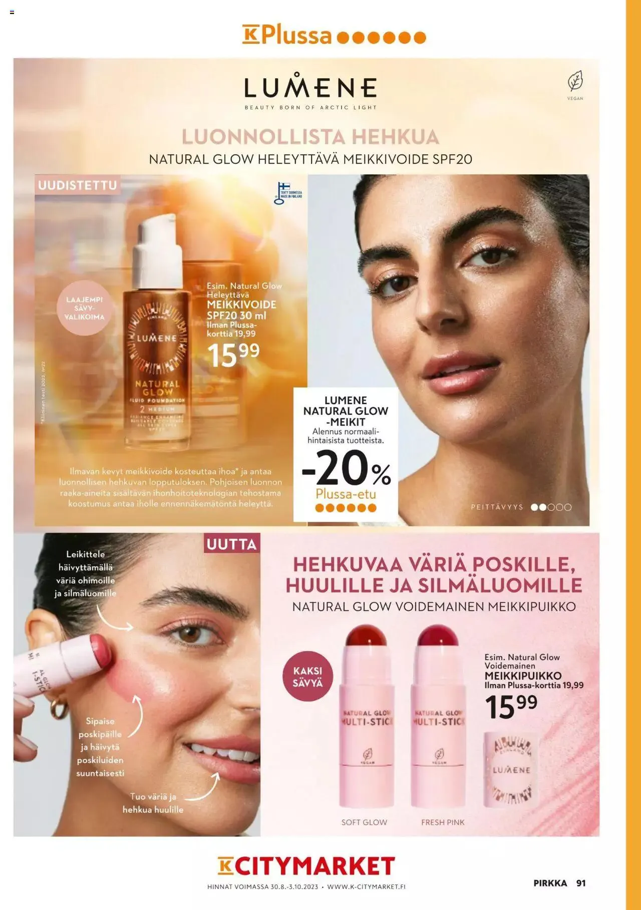 K-Market tarjoukset Pirkka 9/2023 voimassa alkaen 30. elokuuta - 3. lokakuuta 2023 - Tarjouslehti sivu 91