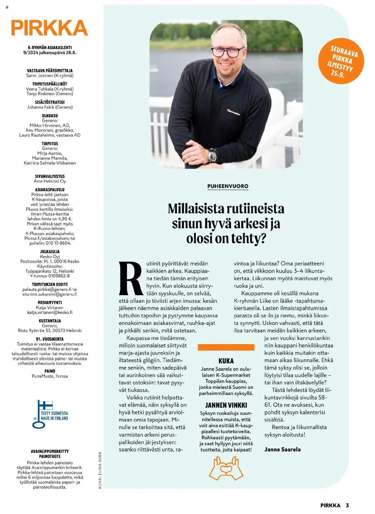 K-Market - Pirkka voimassa alkaen 28. elokuuta - 24. syyskuuta 2024 - Tarjouslehti sivu 3