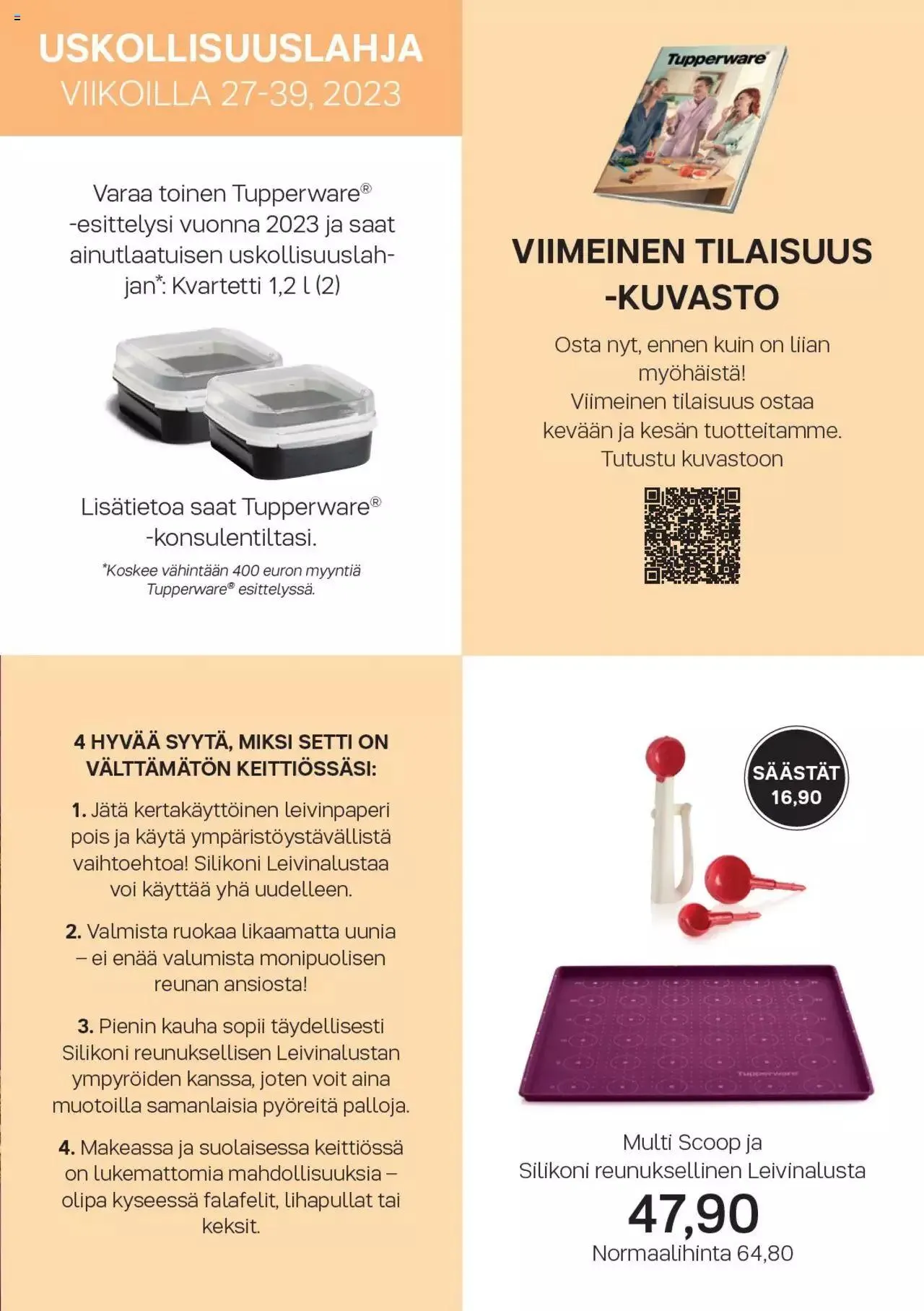 Tupperware tarjoukset - Viikko 32-35 voimassa alkaen 28. elokuuta - 31. joulukuuta 2024 - Tarjouslehti sivu 9