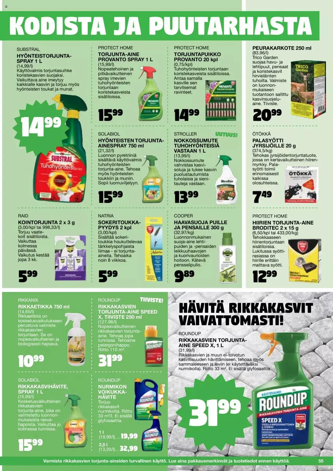 Tokmanni - Kesä 2024 voimassa alkaen 1. huhtikuuta - 31. joulukuuta 2024 - Tarjouslehti sivu 55