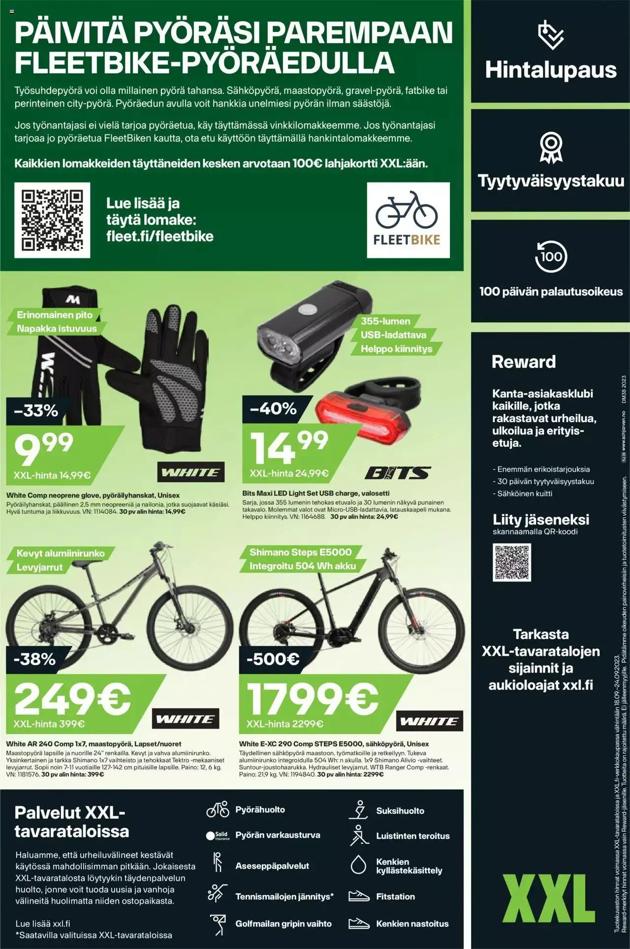 XXL tarjoukset voimassa alkaen 18. syyskuuta - 24. syyskuuta 2023 - Tarjouslehti sivu 28