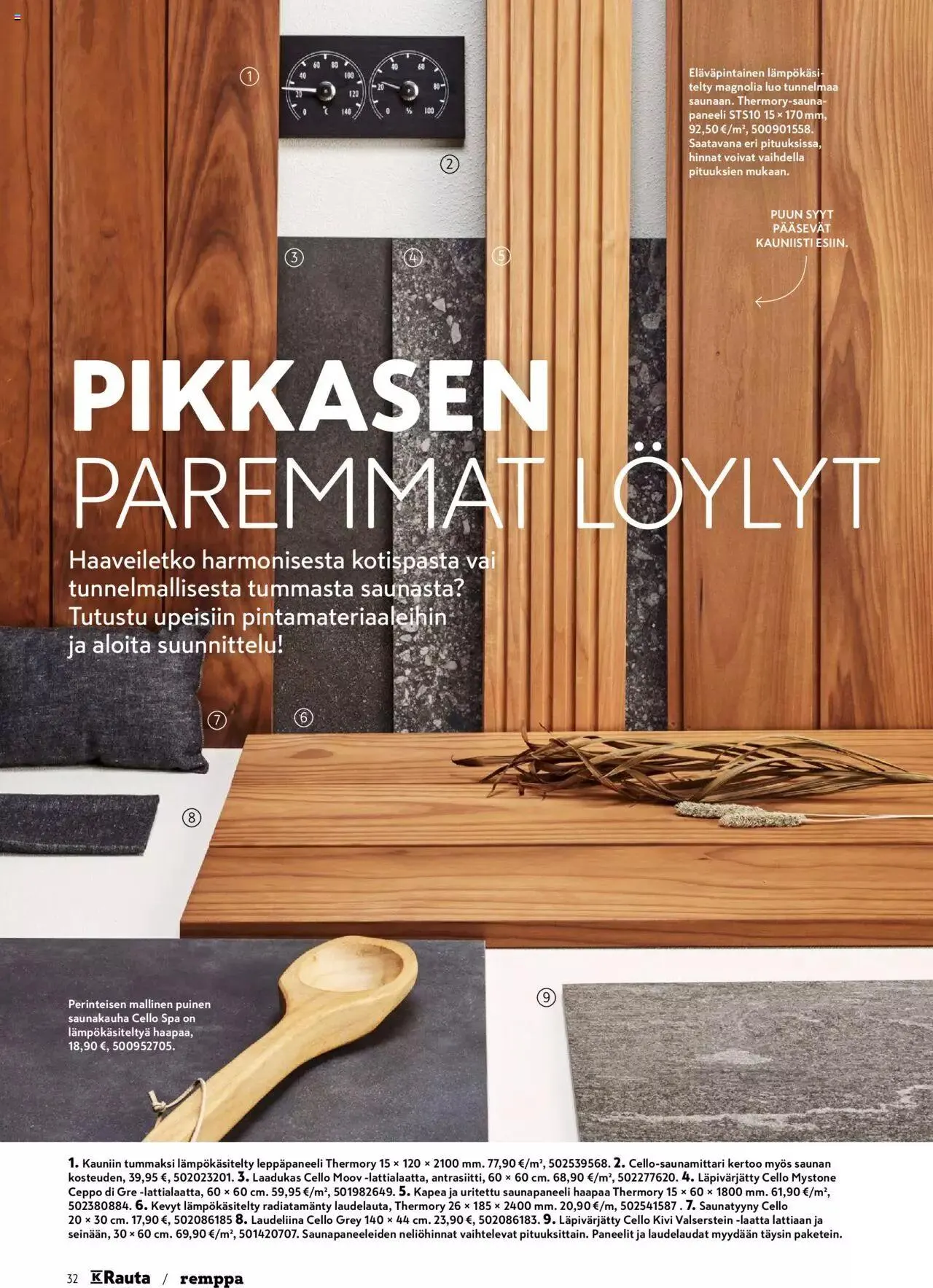 K-Rauta tarjoukset voimassa alkaen 8. tammikuuta - 30. tammikuuta 2024 - Tarjouslehti sivu 32