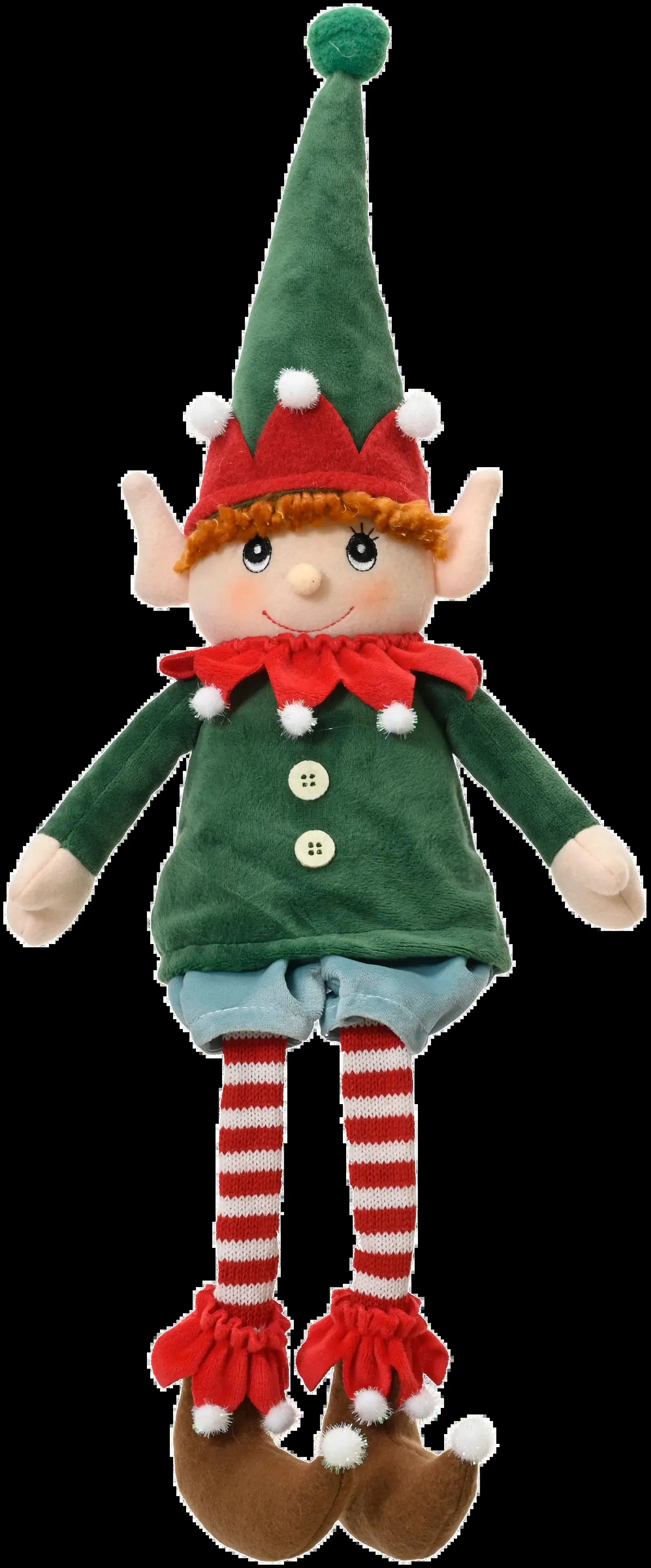 Decoris Tonttu istuva 22x11x60cm vihreä