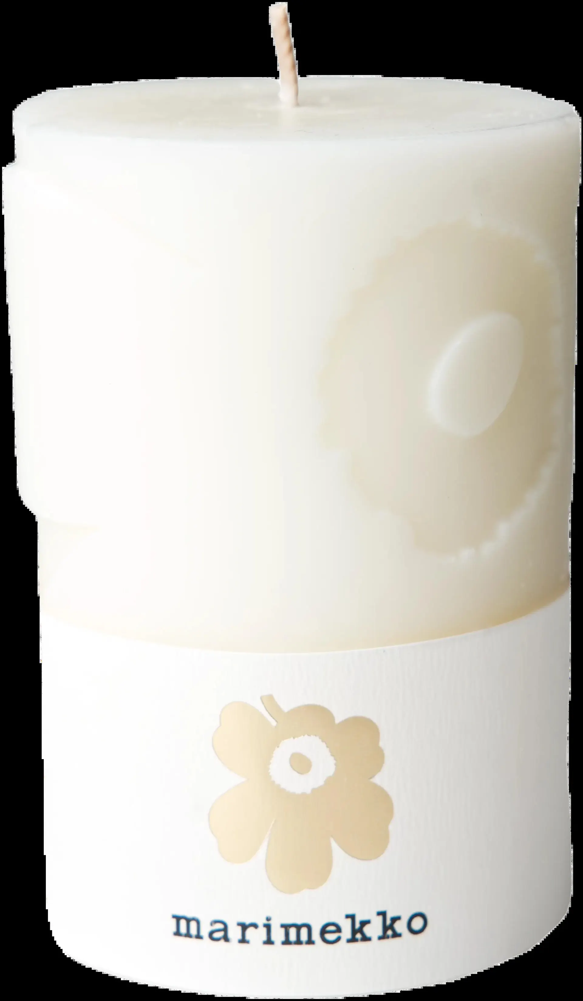 Marimekko Unikko luonnonvalkoinen pöytäkynttilä 1kpl/6,5x10cm