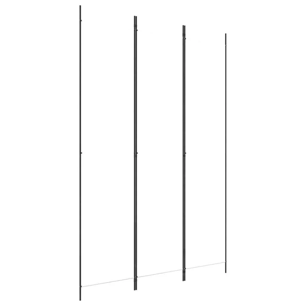 vidaXL 3-paneelinen Tilanjakaja valkoinen 150x220 cm kangas