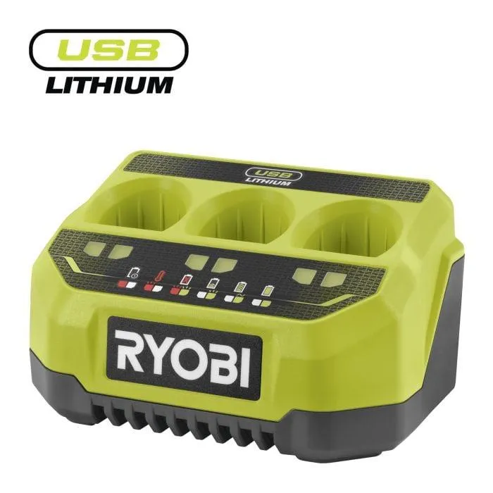 Laturi Ryobi USB Lithium RC43P 3-porttinen