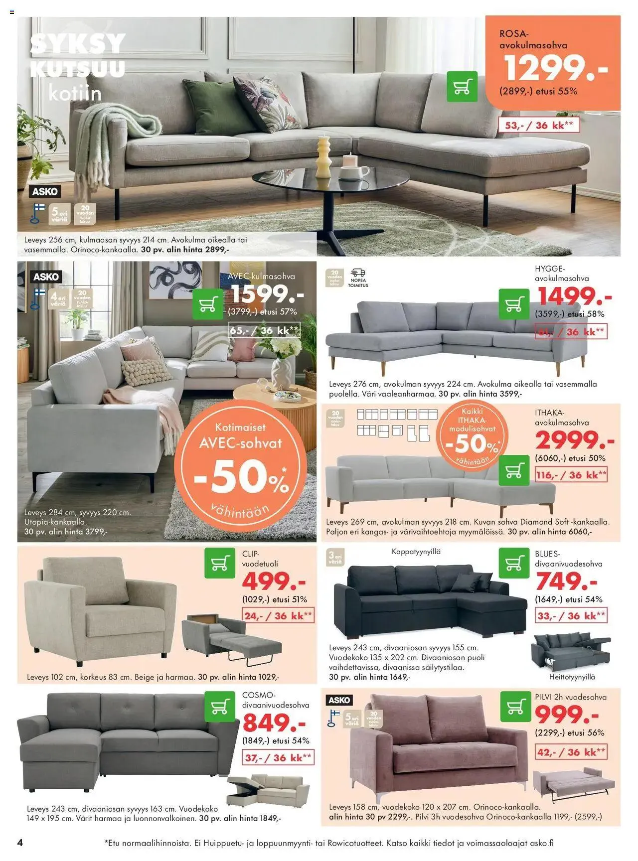 Asko tarjoukset voimassa alkaen 10. lokakuuta - 24. lokakuuta 2024 - Tarjouslehti sivu 4