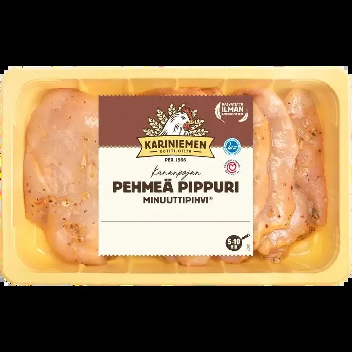 Kariniemen Kananpojan Minuuttipihvi® pehmeä pippuri 760 g