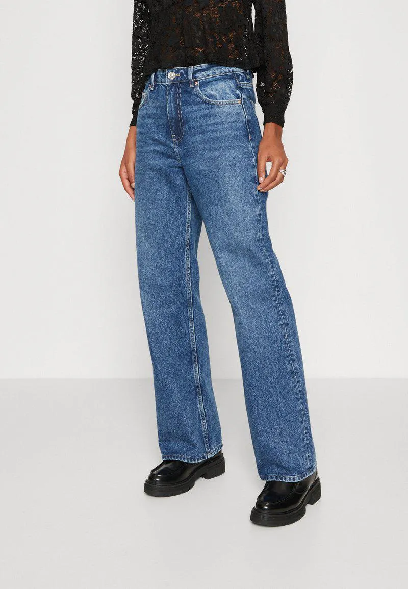 HIGH WAIST - Straight leg -farkut