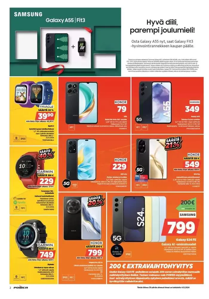 Power tarjoukset voimassa alkaen 16. joulukuuta - 5. tammikuuta 2025 - Tarjouslehti sivu 8