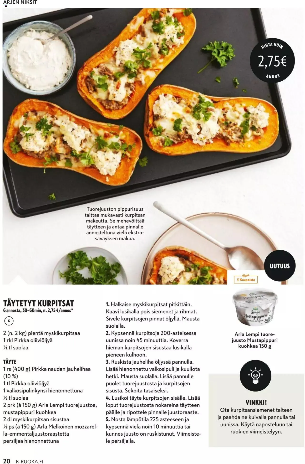 K-Citymarket - K-Ruoka voimassa alkaen 4. lokakuuta - 31. lokakuuta 2023 - Tarjouslehti sivu 20