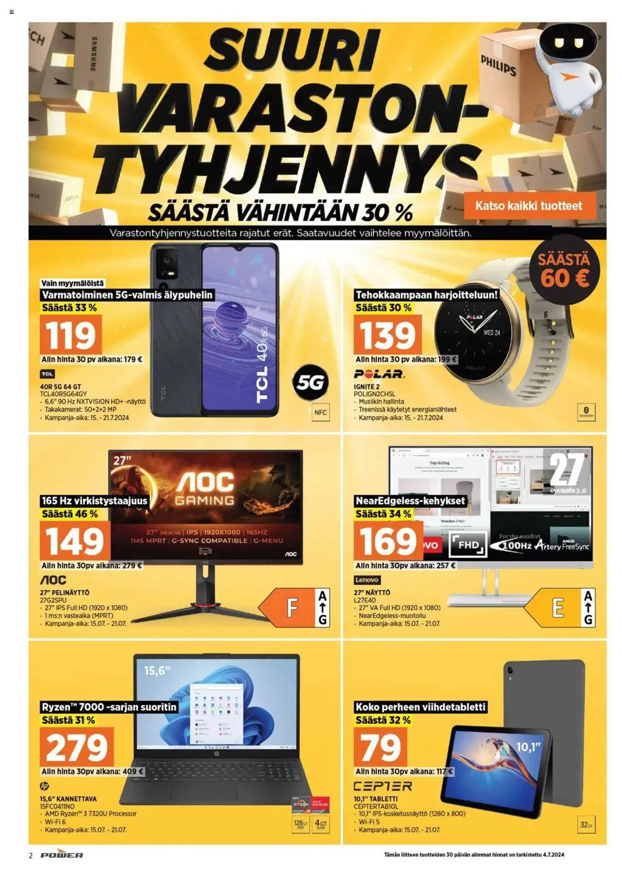 Power tarjoukset voimassa alkaen 15. heinäkuuta - 21. heinäkuuta 2024 - Tarjouslehti sivu 2