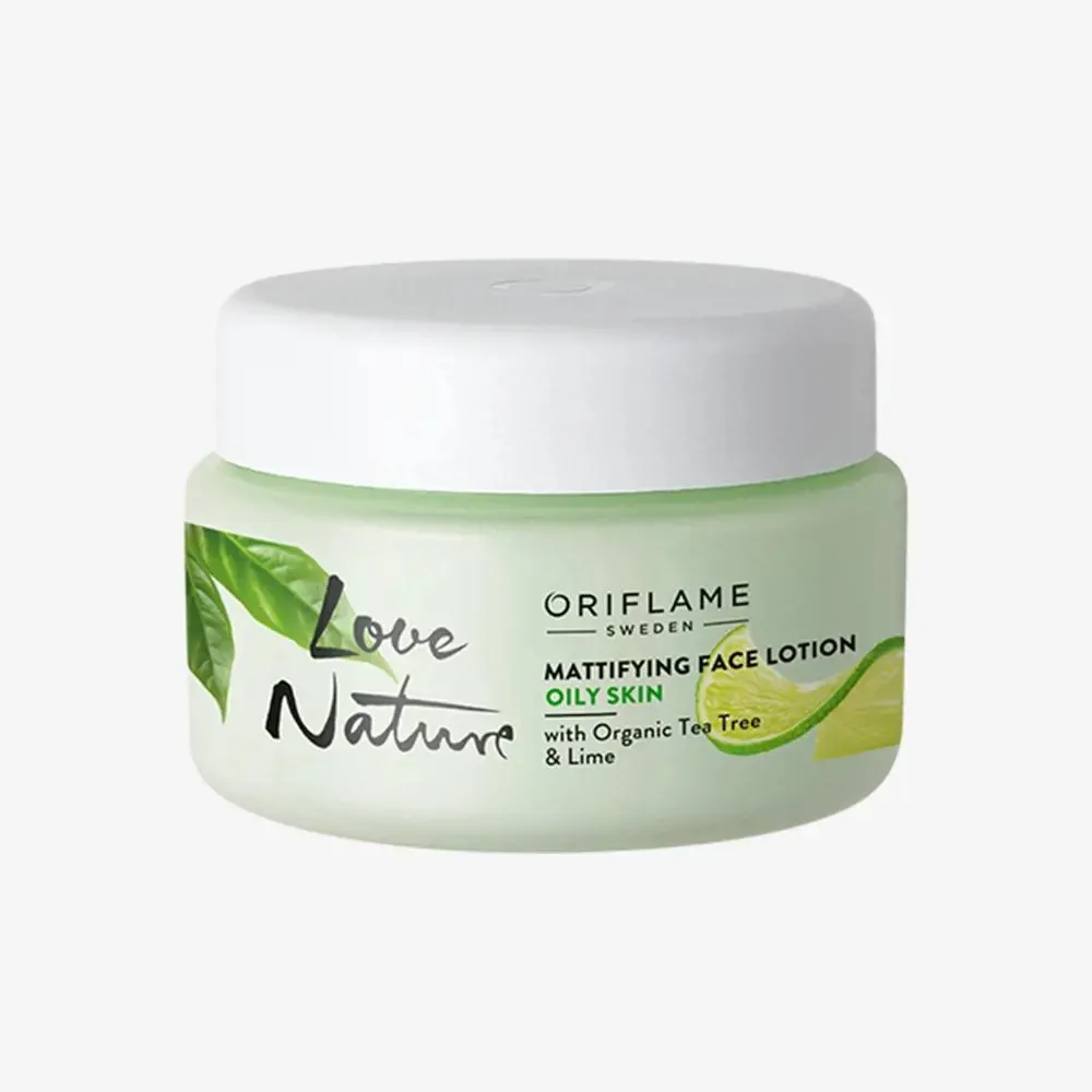 Love Nature Mattifying Organic Tea Tree & Lime -kasvoemulsio