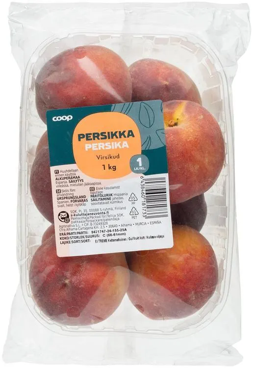 Coop persikka 1 kg