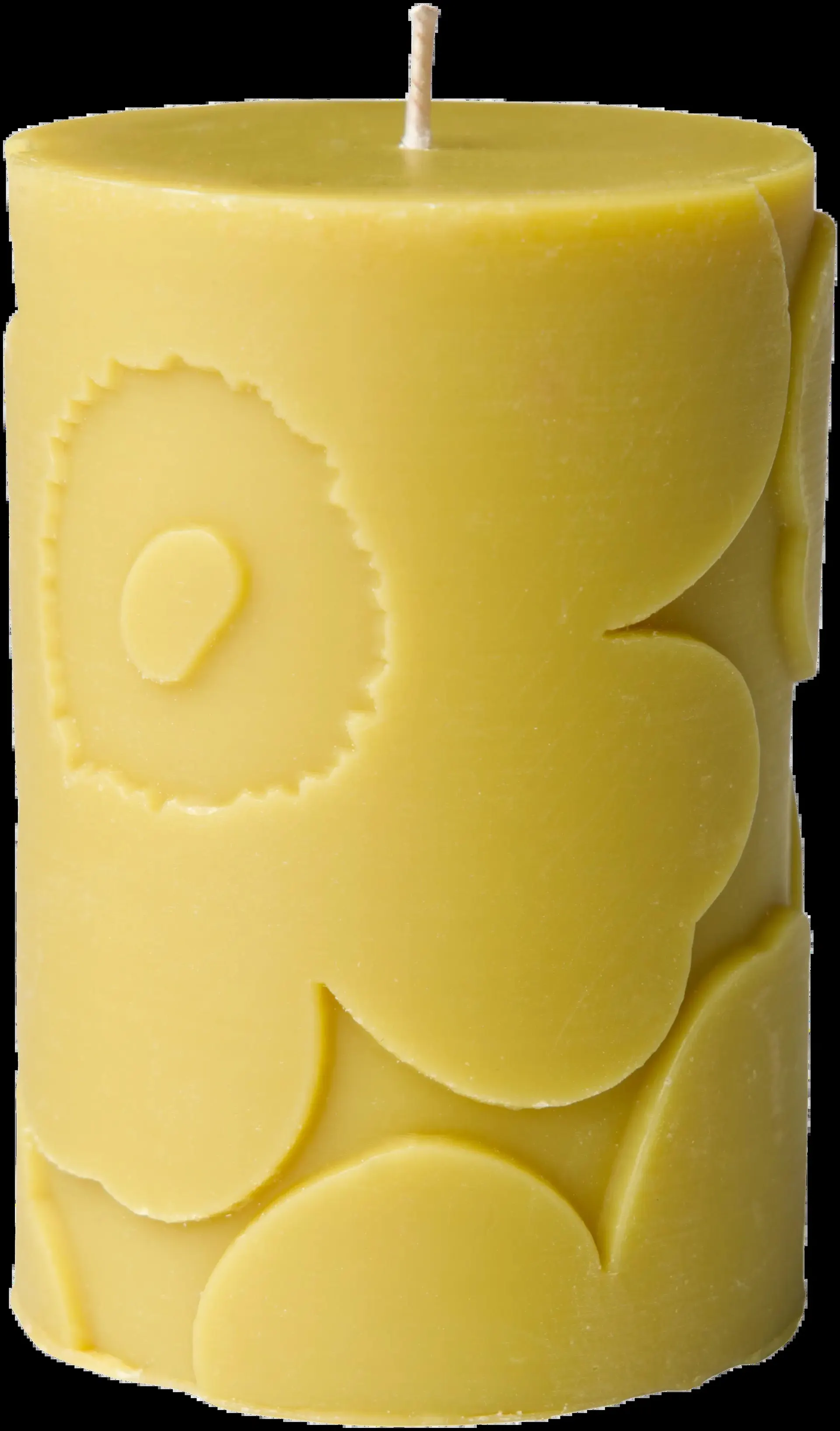 Marimekko Unikko oliivinvihreä pöytäkynttilä 1kpl/6,5x10cm