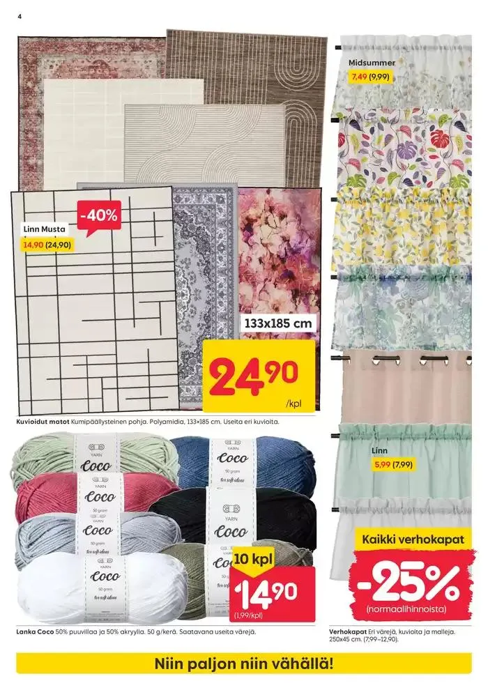 Rusta tarjoukset voimassa alkaen 16. maaliskuuta - 16. maaliskuuta 2025 - Tarjouslehti sivu 4