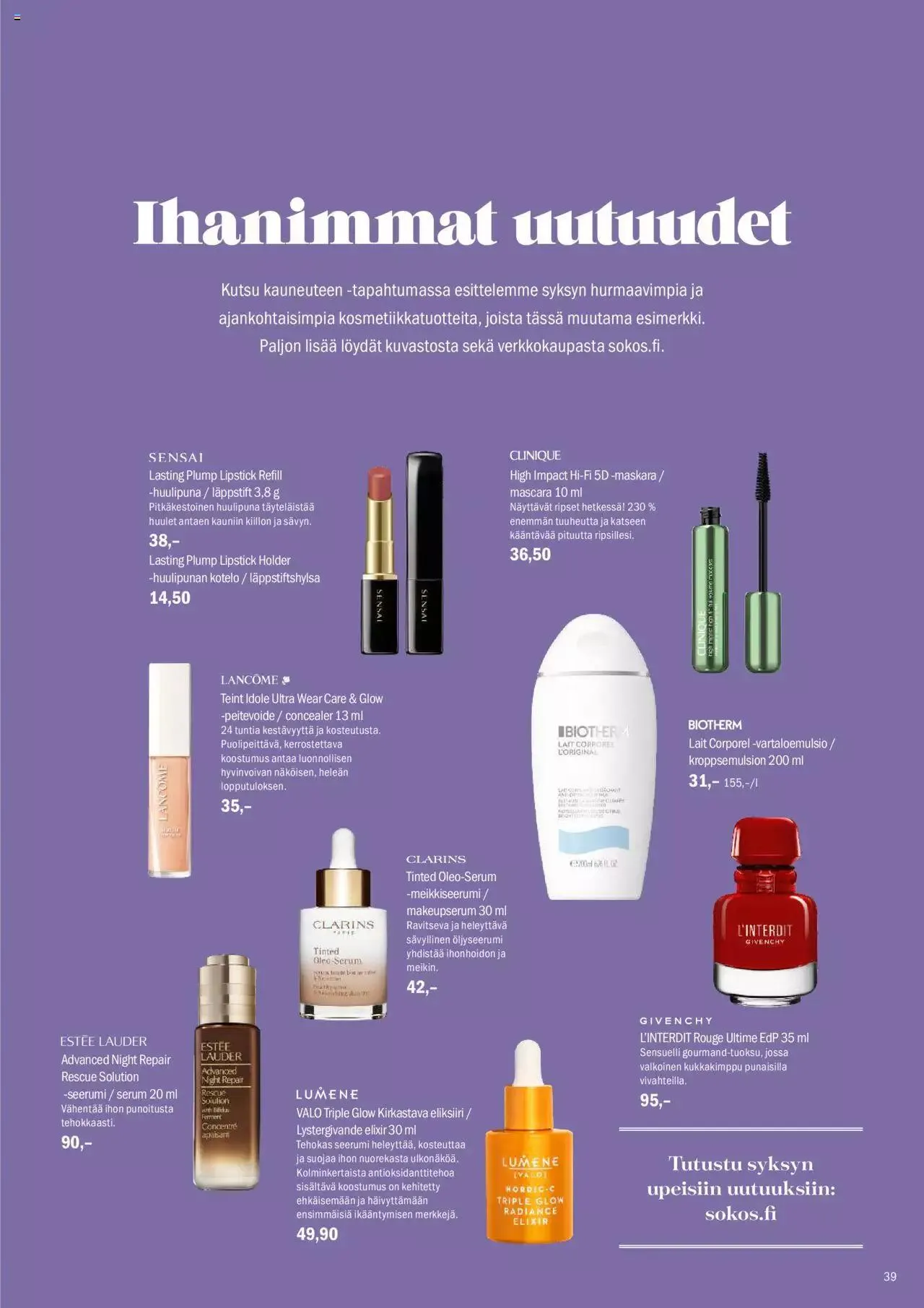 Sokos tarjoukset voimassa alkaen 4. syyskuuta - 8. lokakuuta 2023 - Tarjouslehti sivu 39