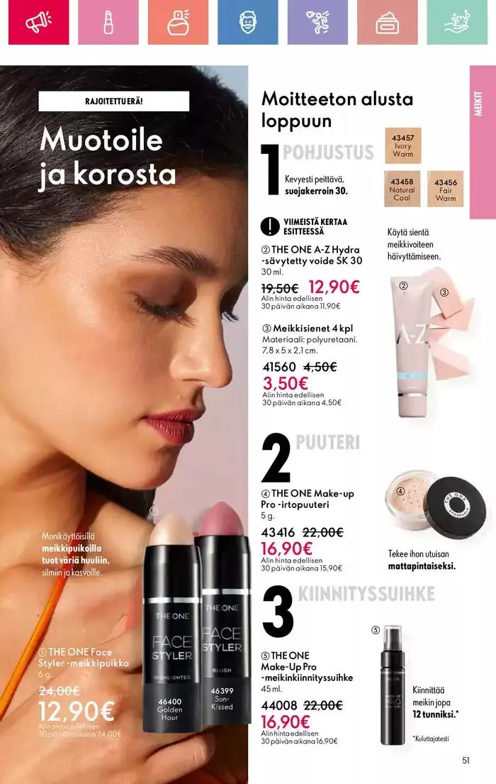 Oriflame tarjoukset voimassa alkaen 9. maaliskuuta - 29. maaliskuuta 2025 - Tarjouslehti sivu 51