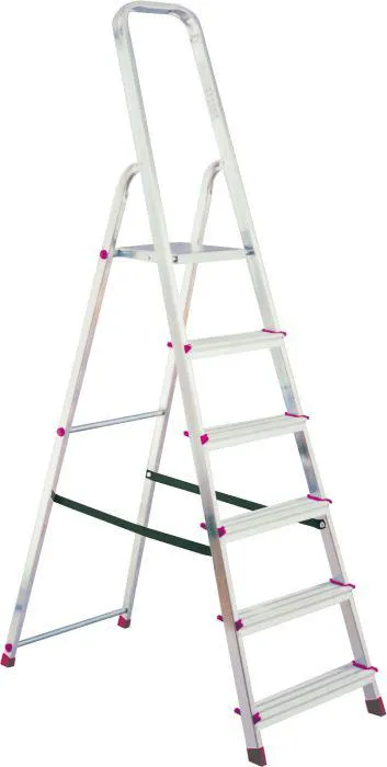 Taloustikkaat Alumiini 6-askelmaiset