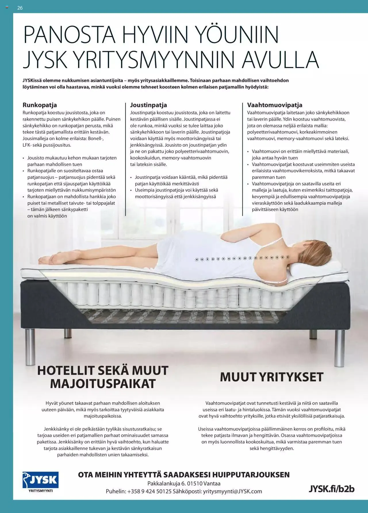 JYSK Business to Business katalogi voimassa alkaen 4. maaliskuuta - 31. joulukuuta 2024 - Tarjouslehti sivu 26