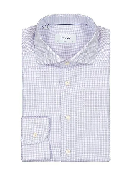 Slim Fit Semi Solid Dobby -kauluspaita