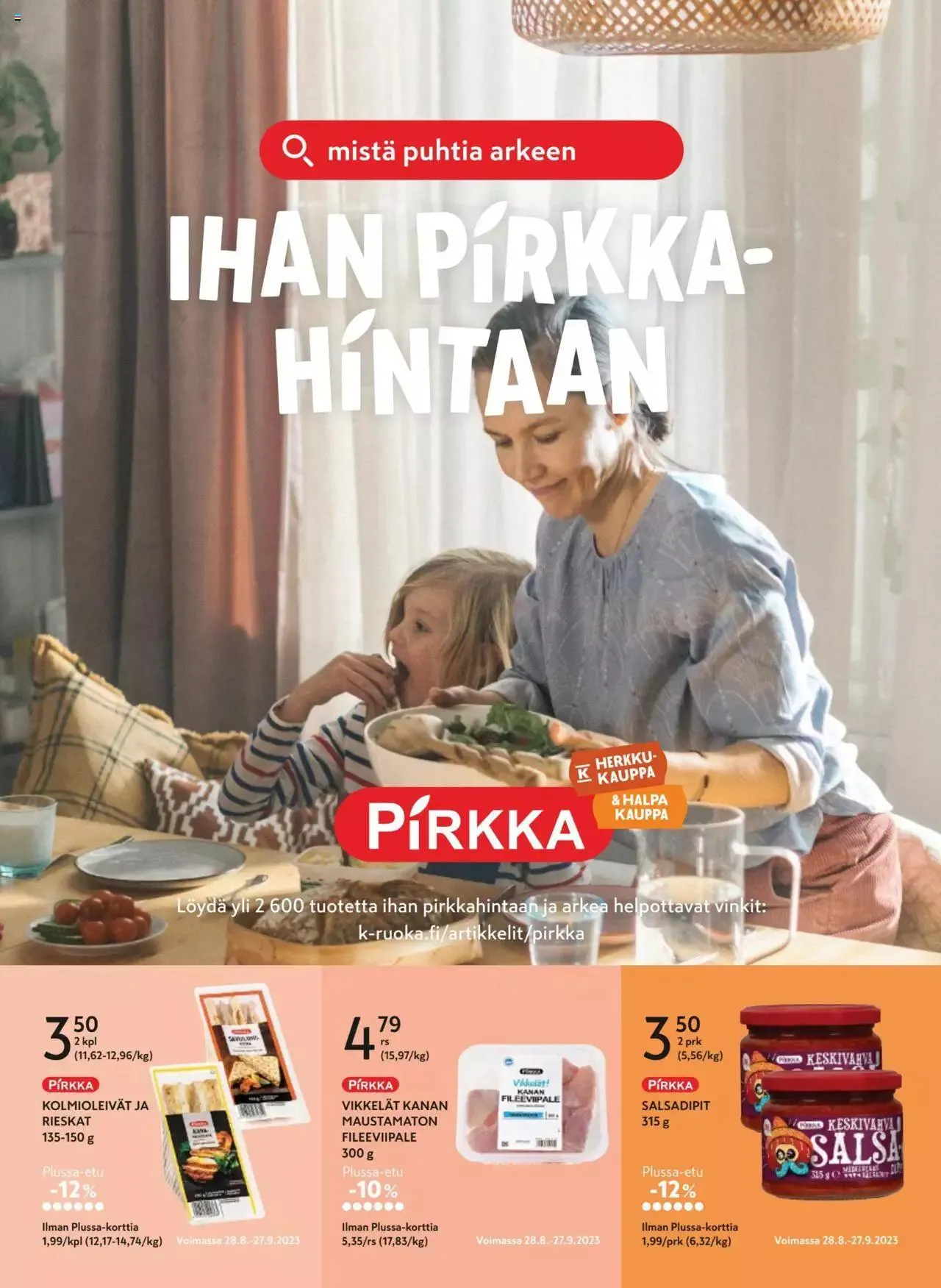 K-Market tarjoukset Pirkka 9/2023 voimassa alkaen 30. elokuuta - 3. lokakuuta 2023 - Tarjouslehti sivu 10