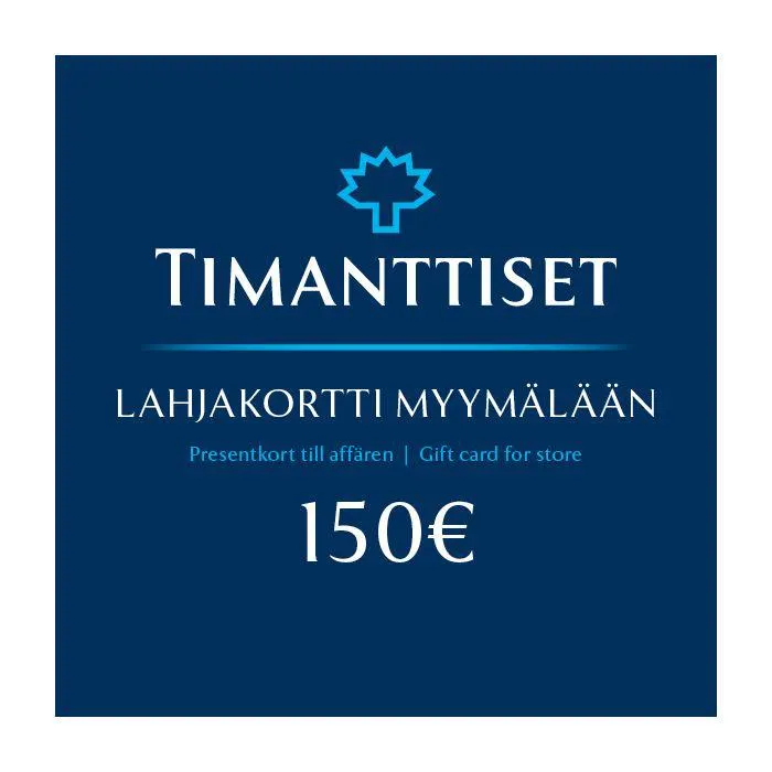 Lahjakortti myymälään 150 €