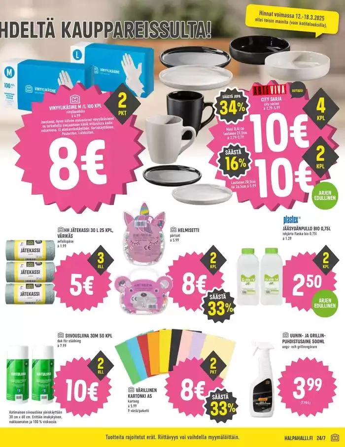 HalpaHalli tarjoukset voimassa alkaen 12. maaliskuuta - 18. maaliskuuta 2025 - Tarjouslehti sivu 7