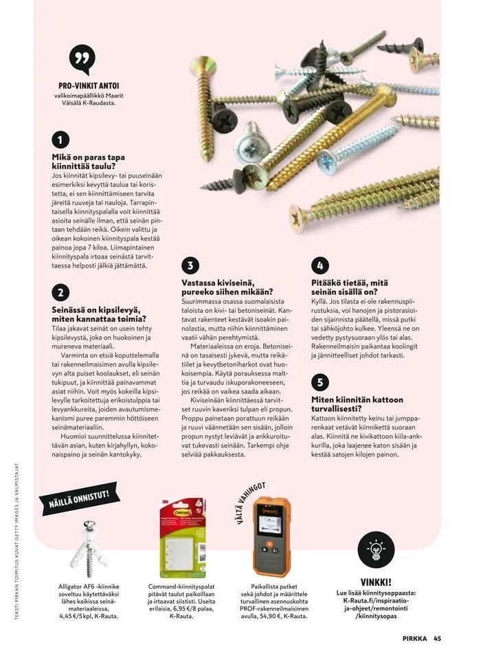 Pirkka 5/2024 voimassa alkaen 24. huhtikuuta - 31. toukokuuta 2024 - Tarjouslehti sivu 47
