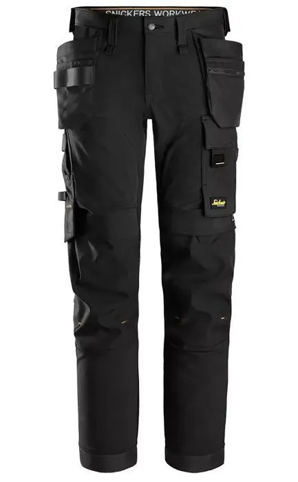 Stretch-työhousut riipputaskuilla Snickers 6275 musta