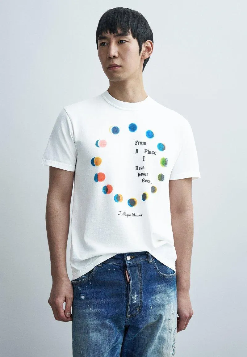 TEE - Printtipaita - white
