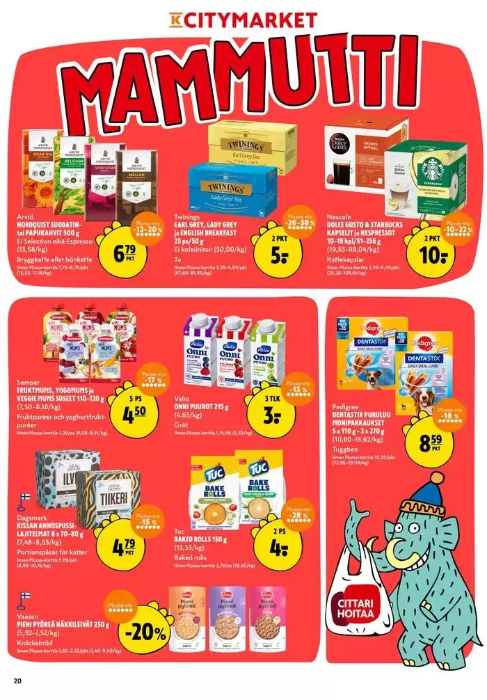 K-citymarket tarjoukset voimassa alkaen 13. maaliskuuta - 23. maaliskuuta 2025 - Tarjouslehti sivu 20