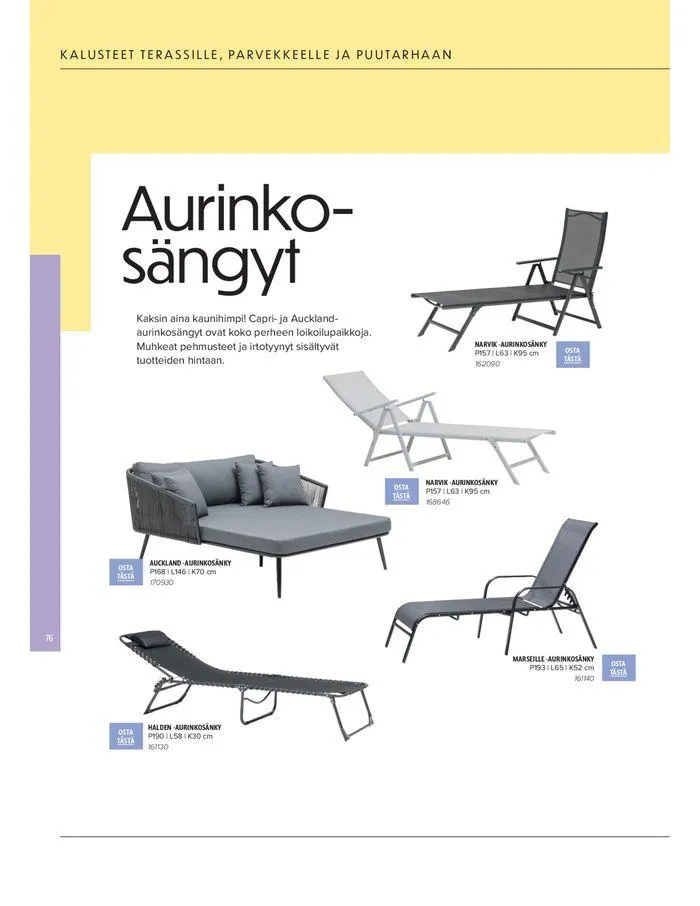 Kesa 2024 voimassa alkaen 20. maaliskuuta - 31. elokuuta 2024 - Tarjouslehti sivu 76