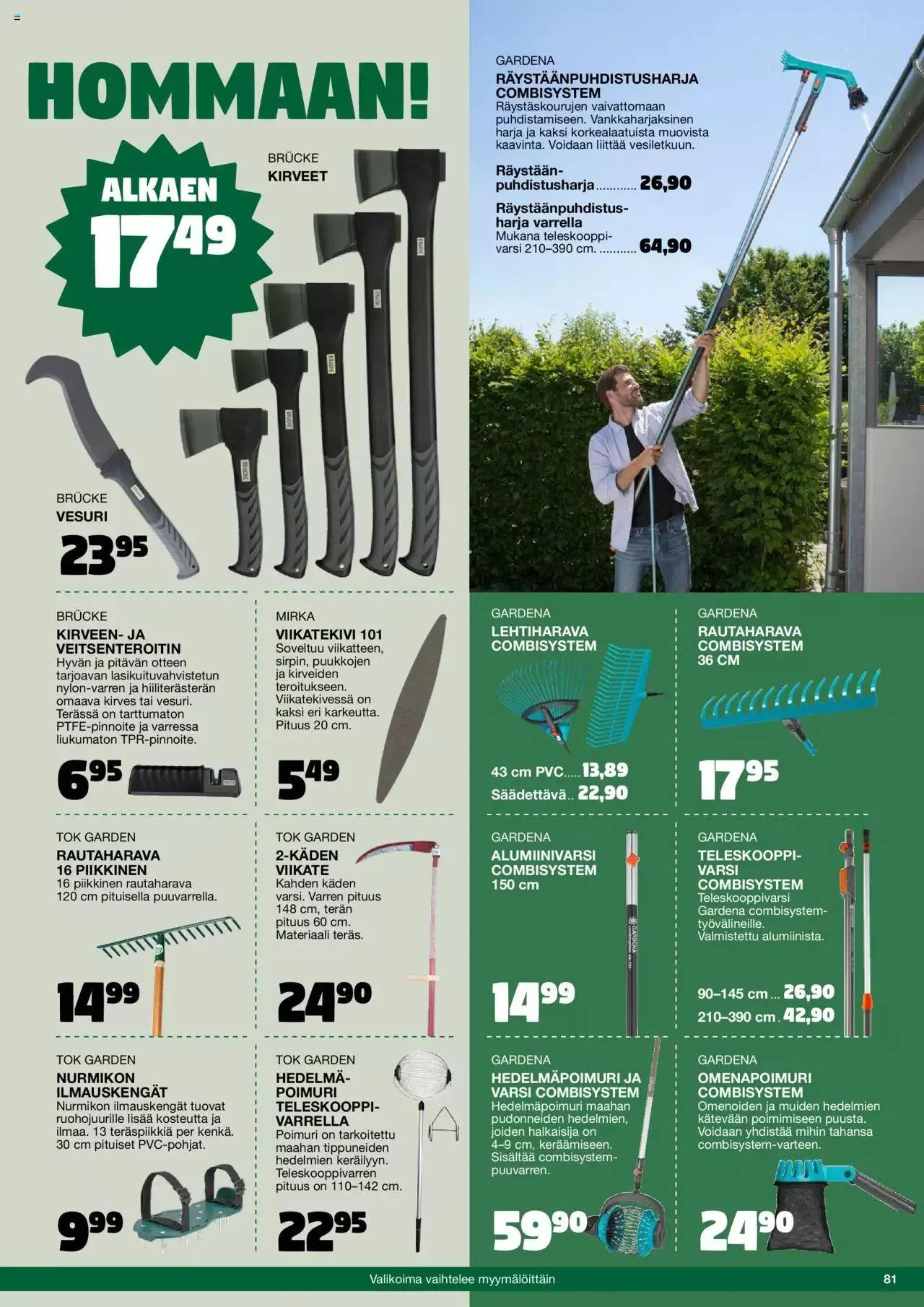 Tokmanni - Kesä 2023 voimassa alkaen 17. huhtikuuta - 31. joulukuuta 2023 - Tarjouslehti sivu 81