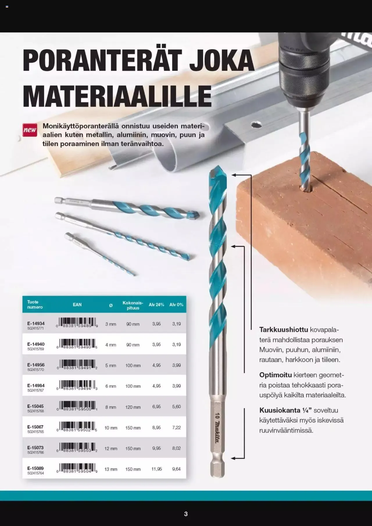 K-Rauta - PRO Makita Talvi 1/2023 voimassa alkaen 18. tammikuuta - 31. joulukuuta 2023 - Tarjouslehti sivu 3