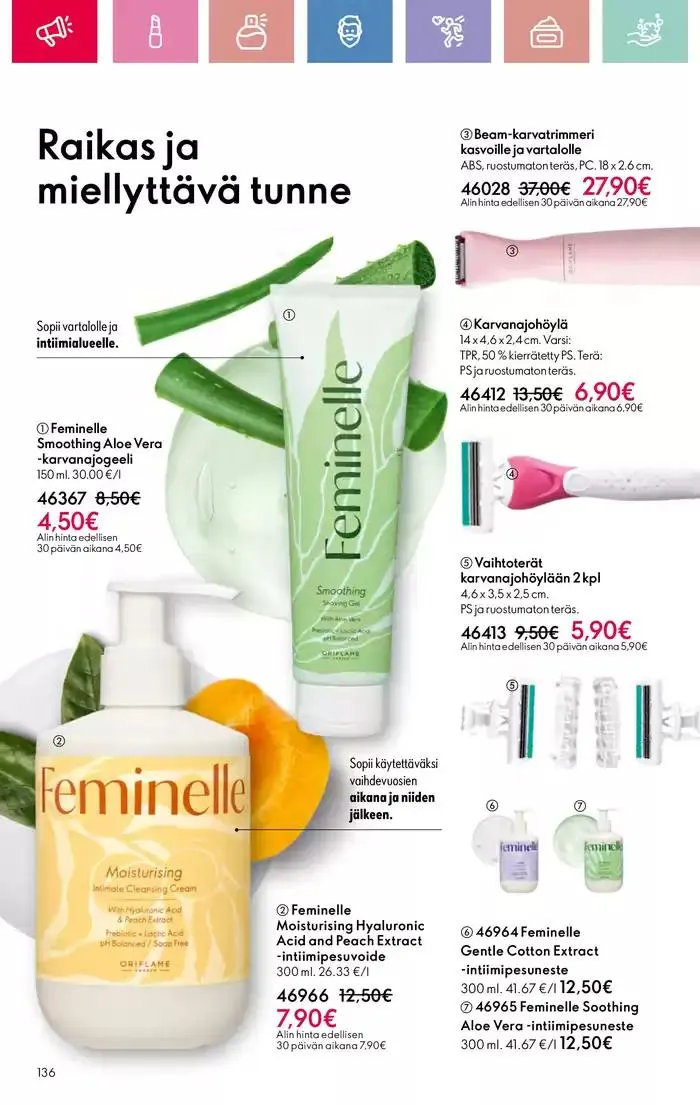 Oriflame tarjoukset voimassa alkaen 9. maaliskuuta - 29. maaliskuuta 2025 - Tarjouslehti sivu 136