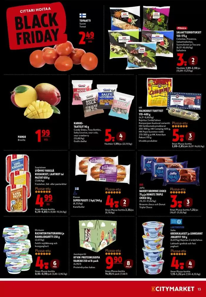 K-citymarket tarjoukset voimassa alkaen 28. marraskuuta - 12. joulukuuta 2024 - Tarjouslehti sivu 4