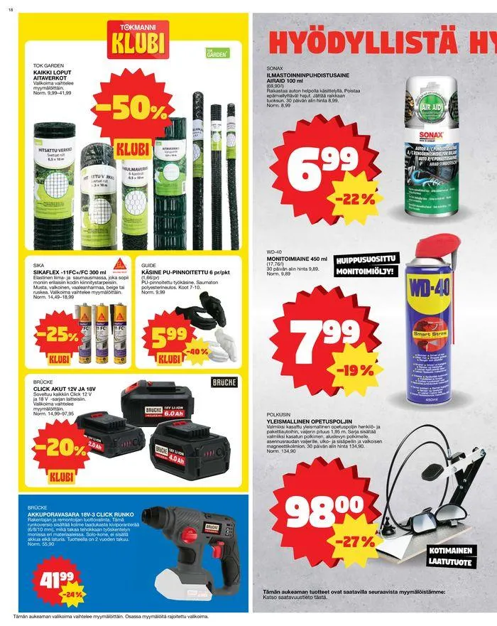 Tarjoussanomat voimassa alkaen 12. elokuuta - 26. elokuuta 2024 - Tarjouslehti sivu 18