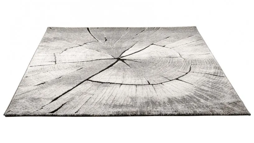 TIMBER-matto L 140 cm x P 200 cm, harmaa/ruskea