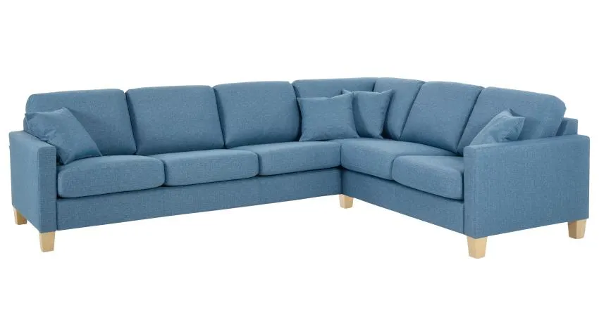 JESPER-kulmasohva 3K2, Stark-kangas, sininen