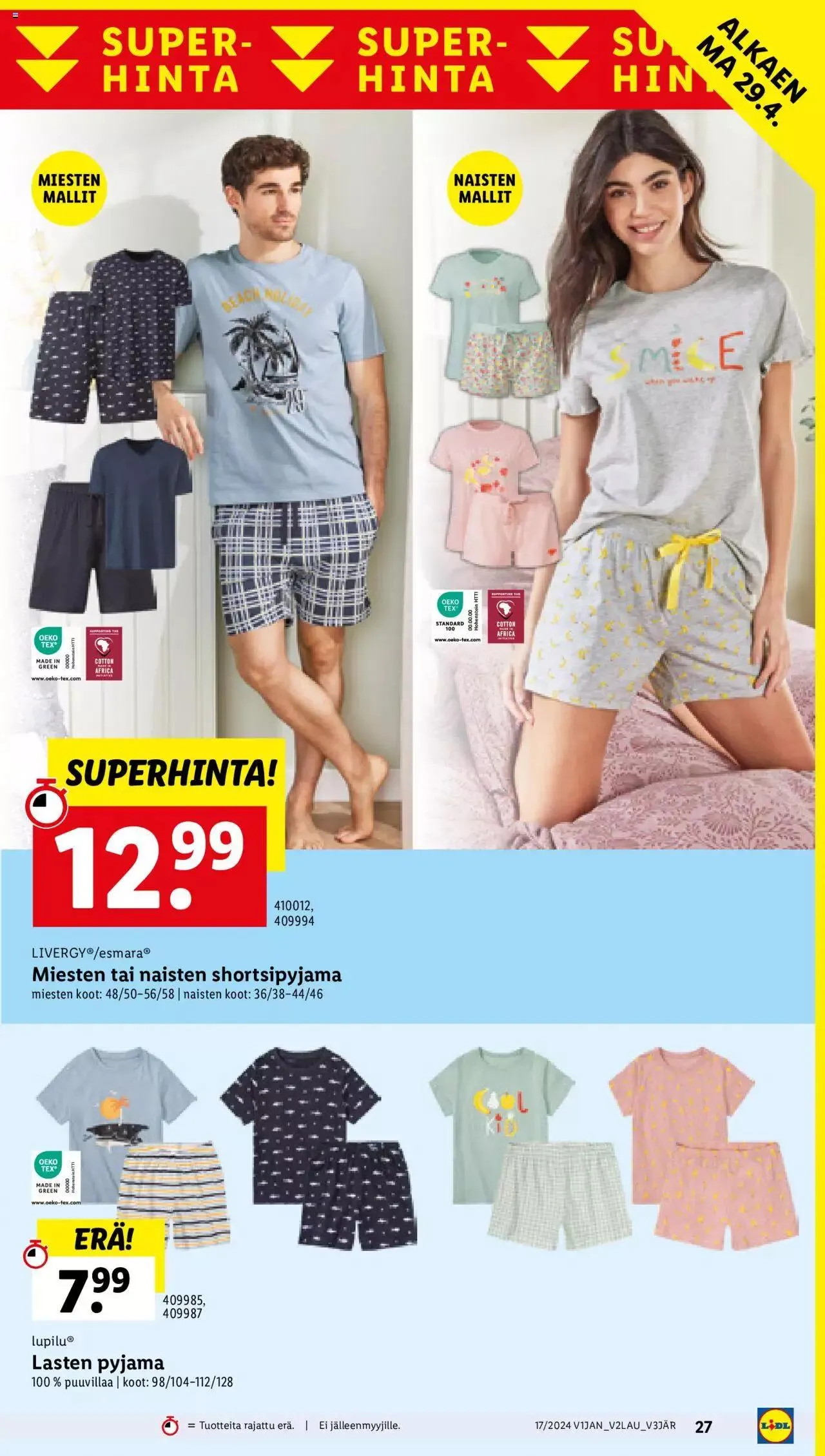 Lidl tarjoukset voimassa alkaen 25. huhtikuuta - 1. toukokuuta 2024 - Tarjouslehti sivu 31