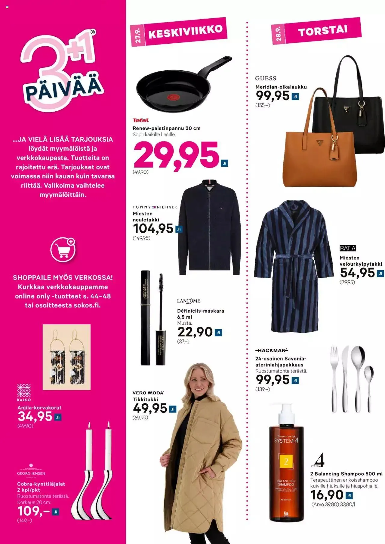 Sokos - Sokos 3+1 päivää kuvasto S2023 voimassa alkaen 30. elokuuta - 31. joulukuuta 2023 - Tarjouslehti sivu 2