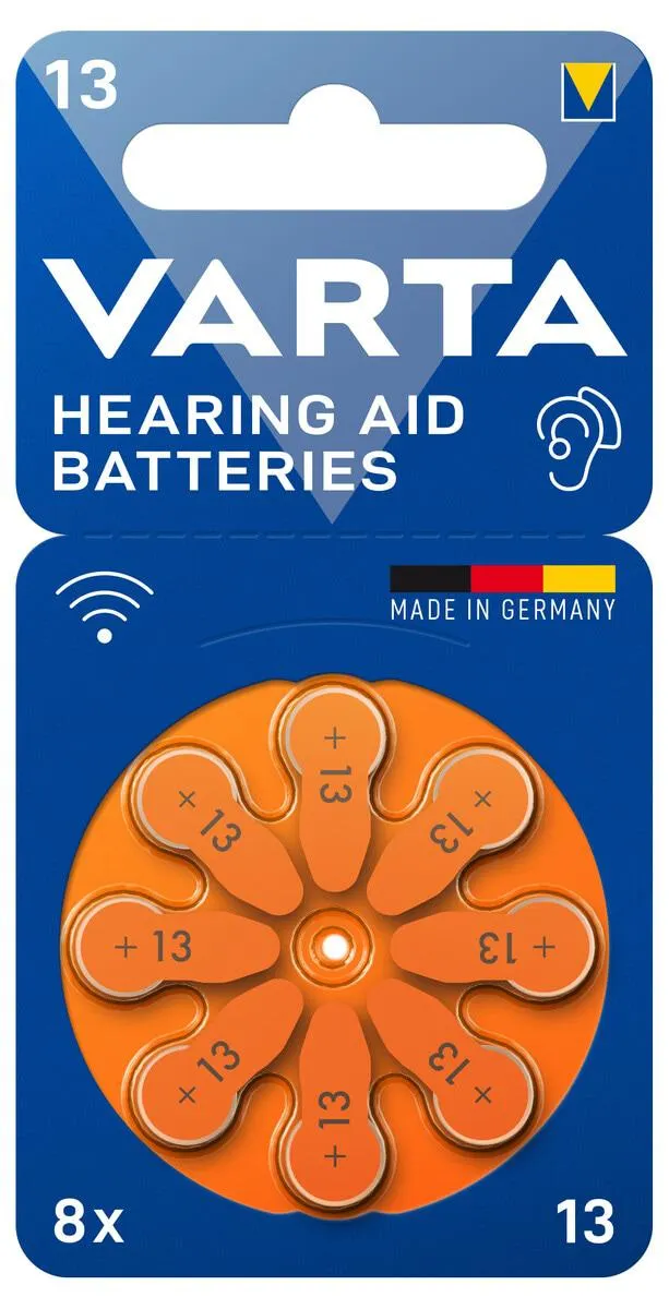 Varta HAB 13 Kuulolaiteparisto 1,4 V, 8 kpl