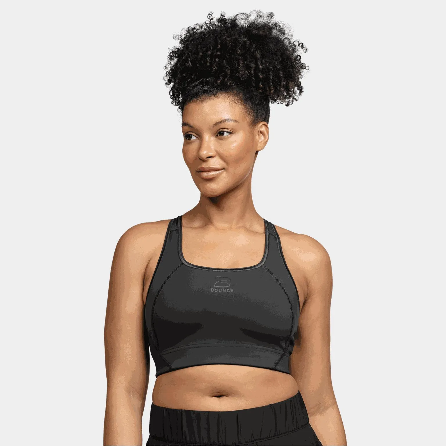 Sports Bra Medium Support, naisten urheiluliivit - Musta