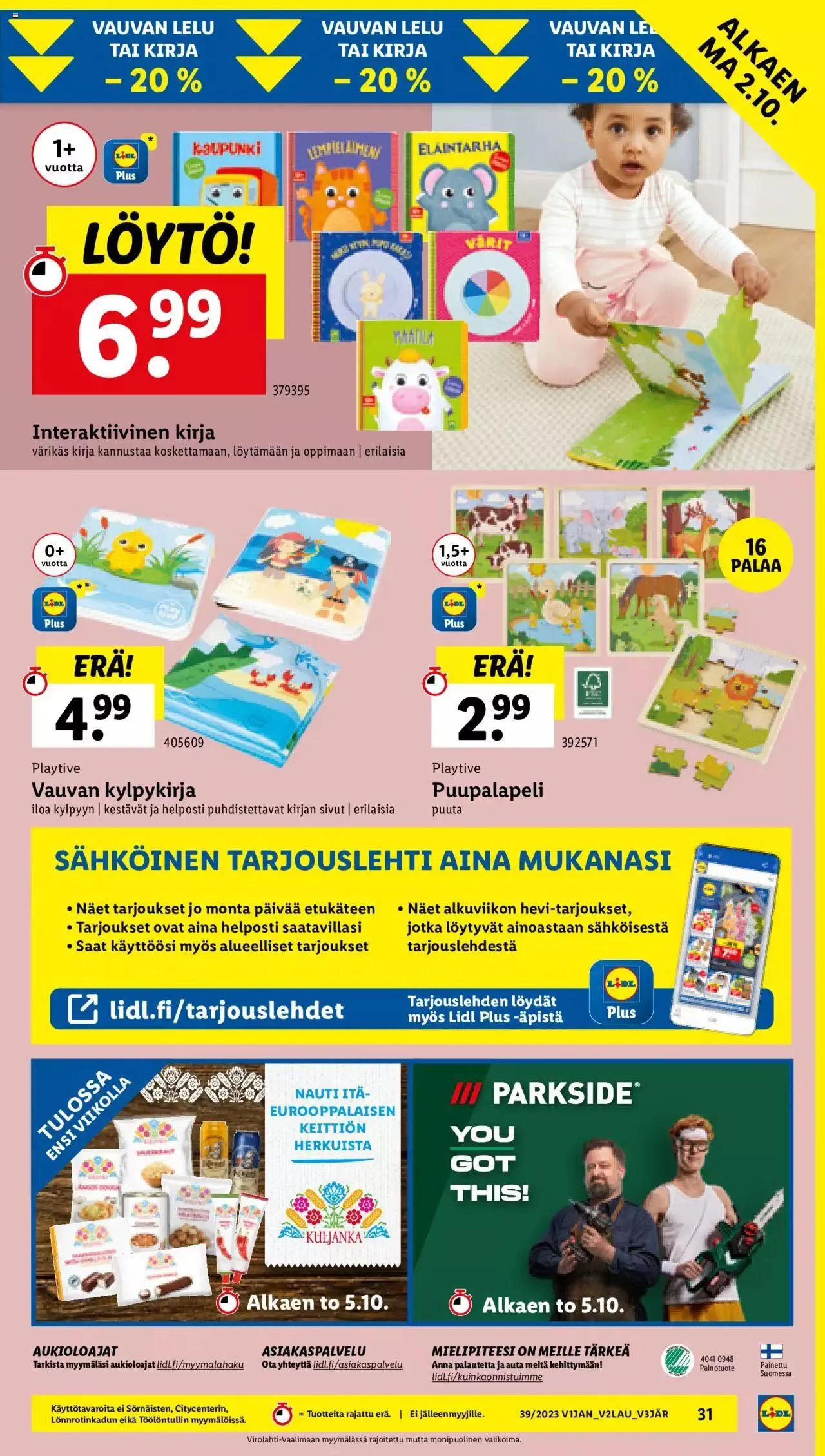 Lidl tarjoukset voimassa alkaen 28. syyskuuta - 4. lokakuuta 2023 - Tarjouslehti sivu 37