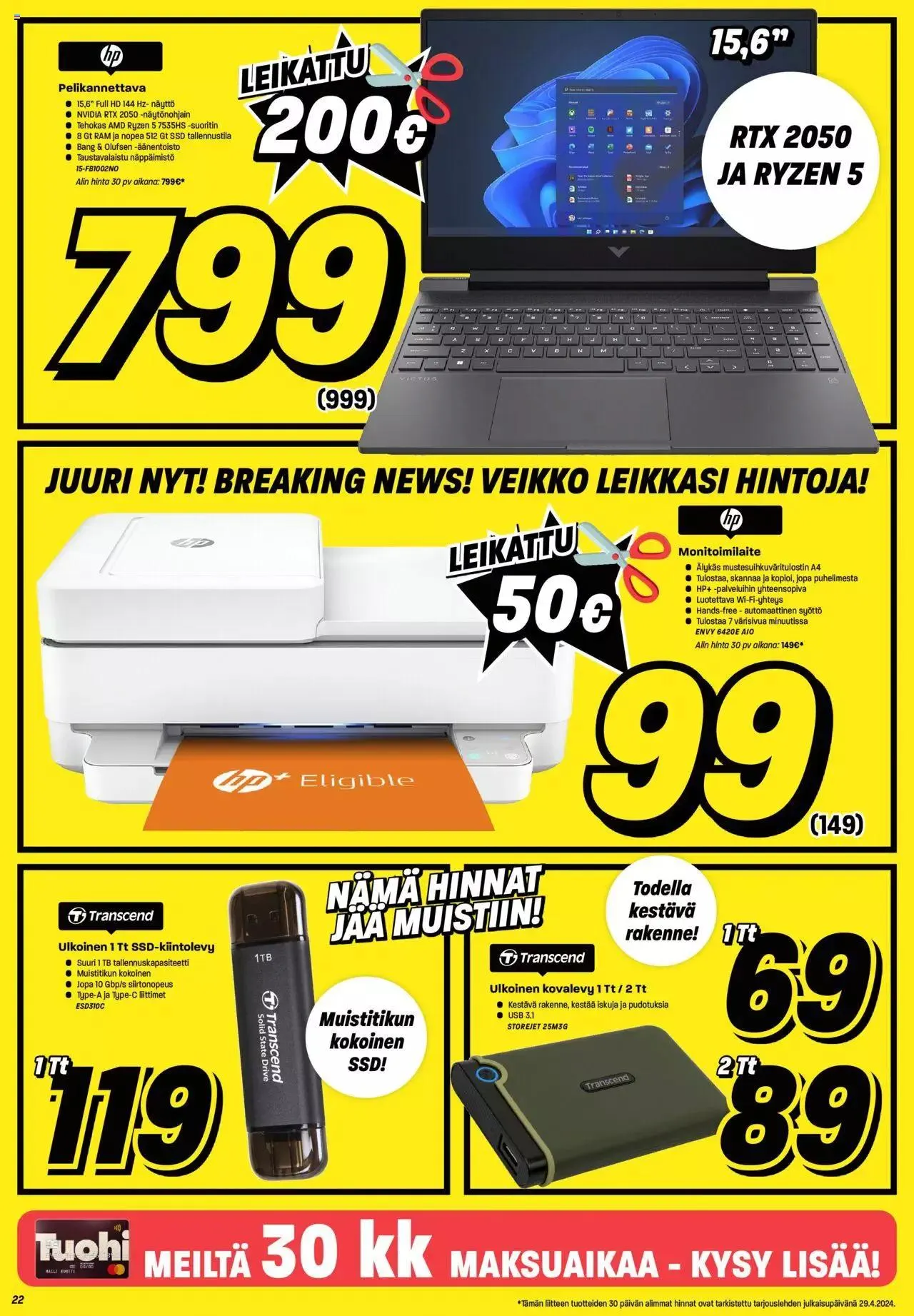 Veikon Kone tarjoukset voimassa alkaen 29. huhtikuuta - 5. toukokuuta 2024 - Tarjouslehti sivu 22