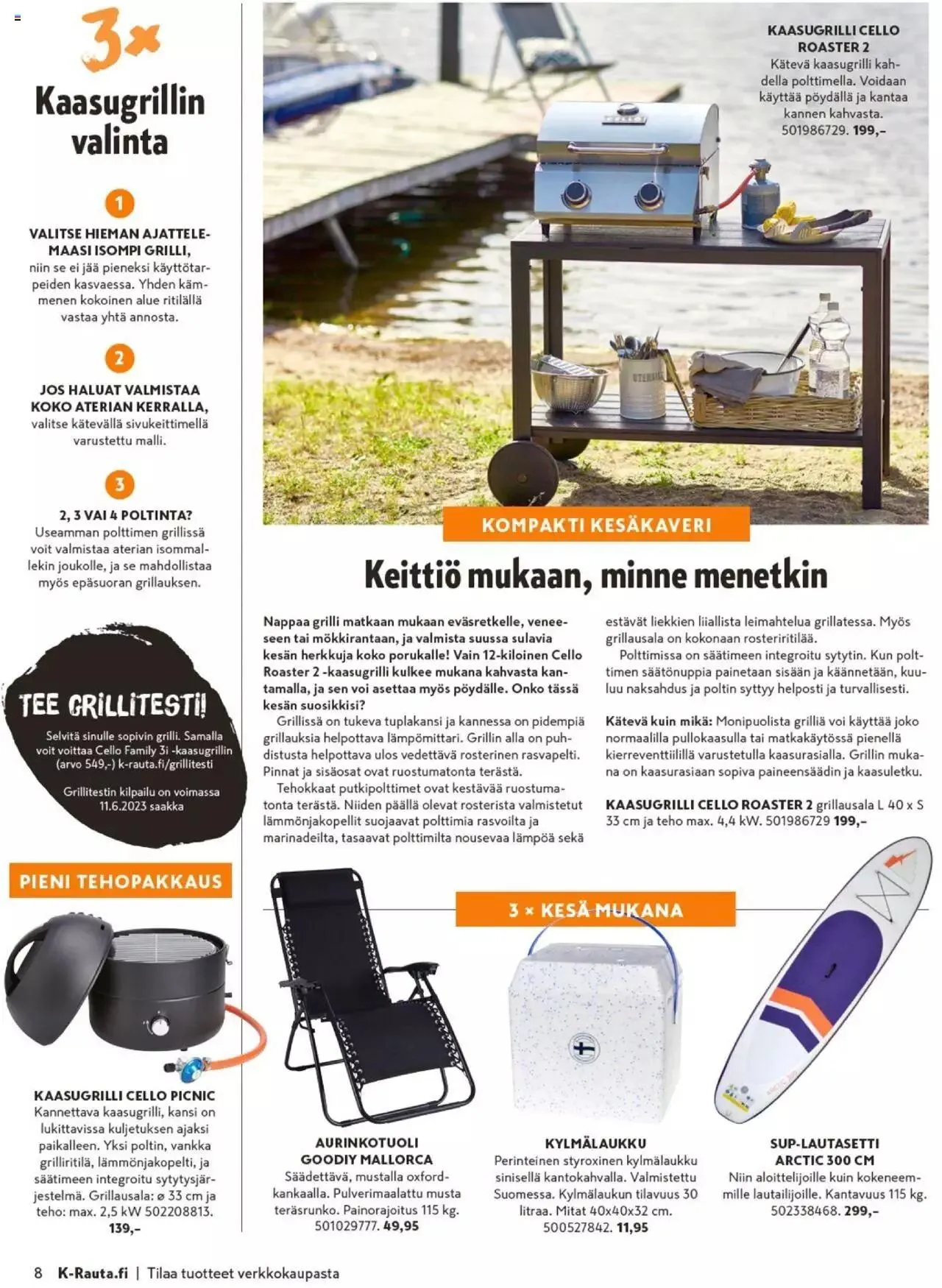 K-Rauta - Liekeissä-kuvasto 2023 voimassa alkaen 27. maaliskuuta - 31. heinäkuuta 2023 - Tarjouslehti sivu 8