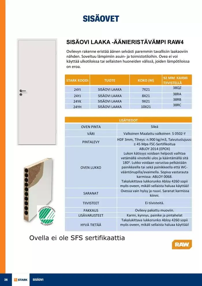 Ovivalikoima voimassa alkaen 19. marraskuuta - 31. joulukuuta 2024 - Tarjouslehti sivu 26